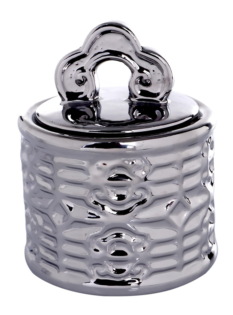 JOYERO DECORATIVO CORONA SILVER - 1