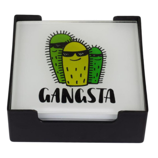SET POSAVASOS MALLORCA CACTUS 7 PIEZAS MULTICOLOR - 1
