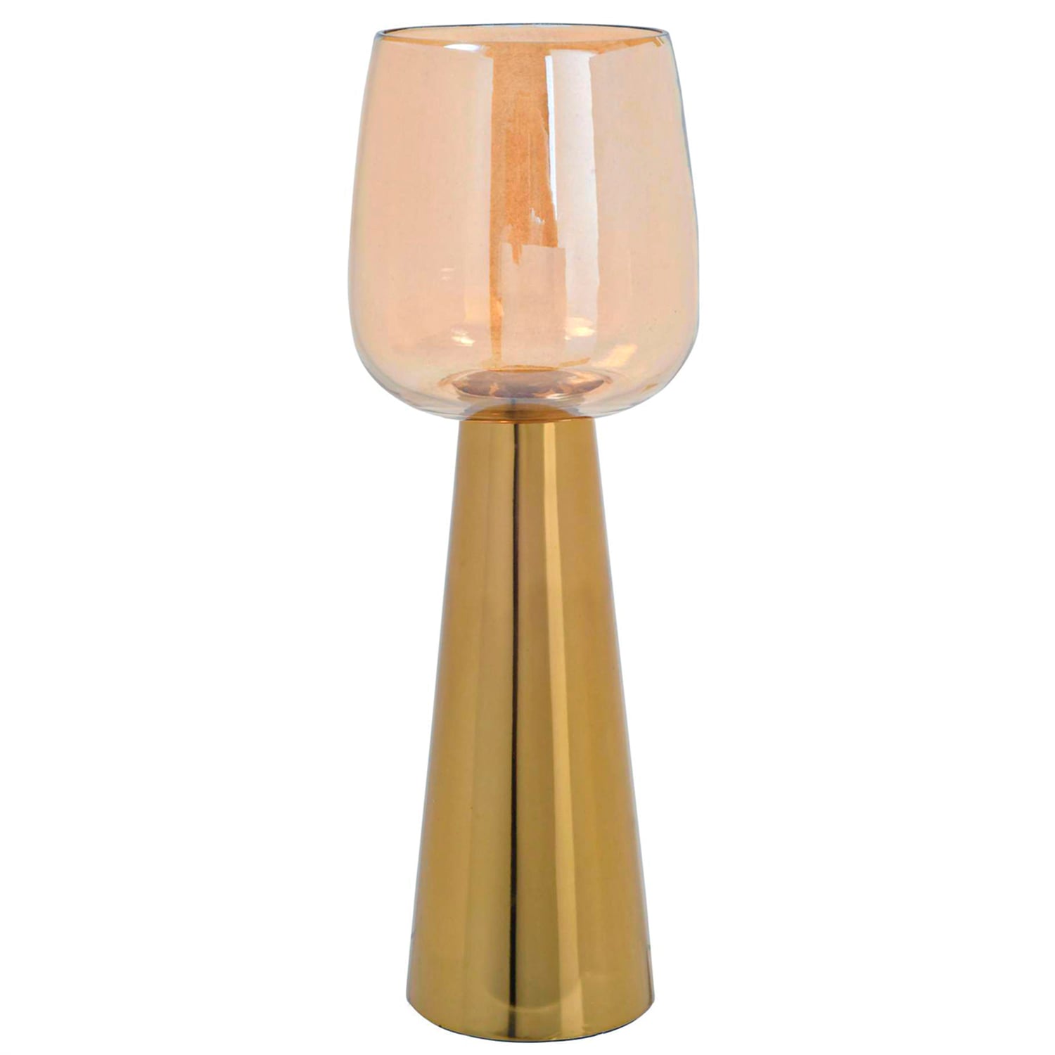 PORTAVELA DECORATIVO BARI GOLD GRANDE | DORADO