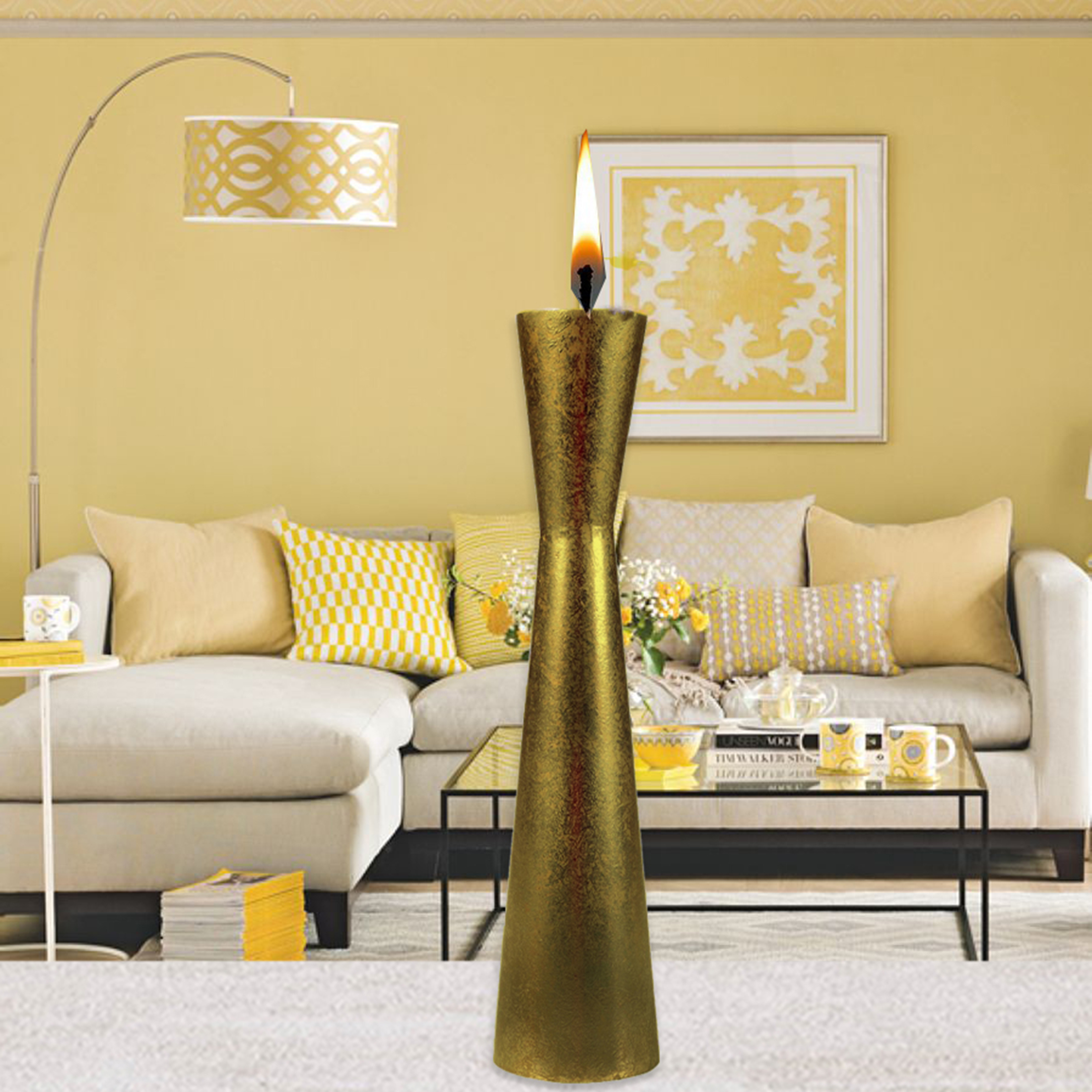 PORTAVELA DECORATIVO UMBRIA GRANDE | DORADO - 2