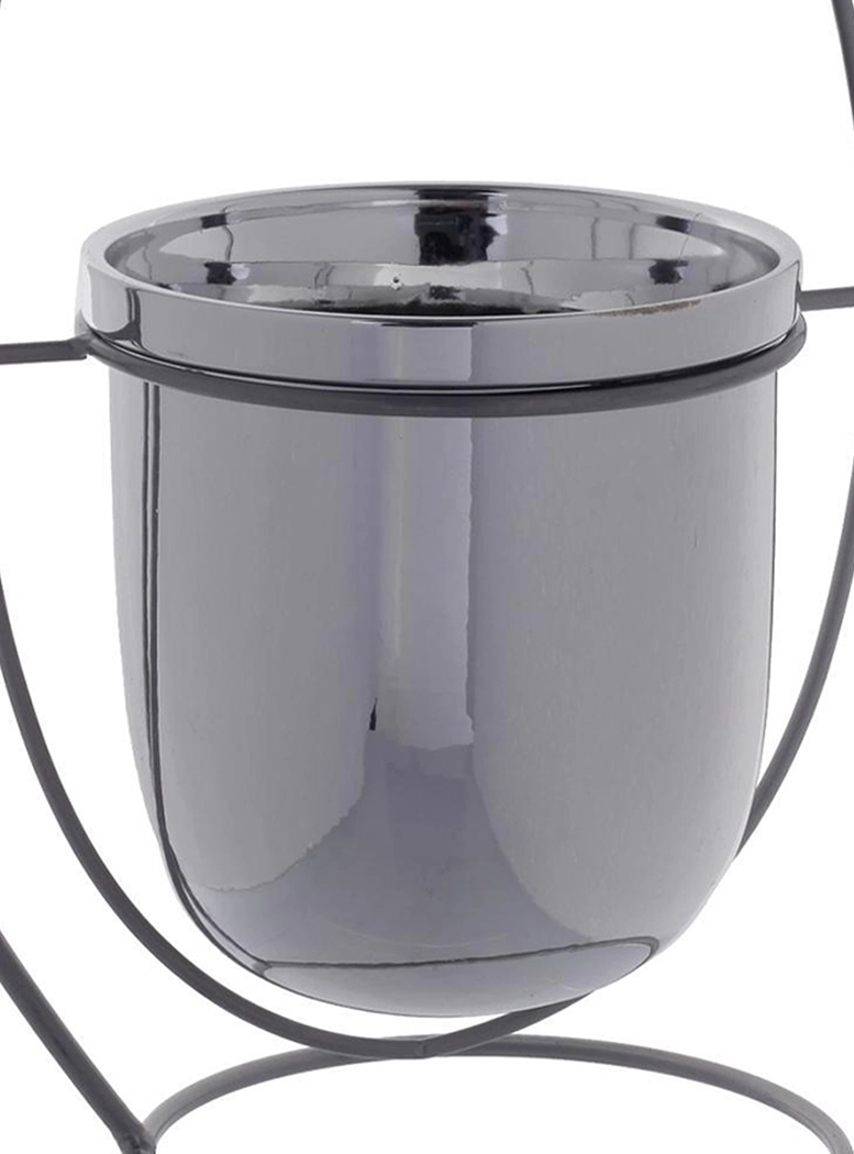 MACETA DECORATIVA PENDULO SILVER - 3