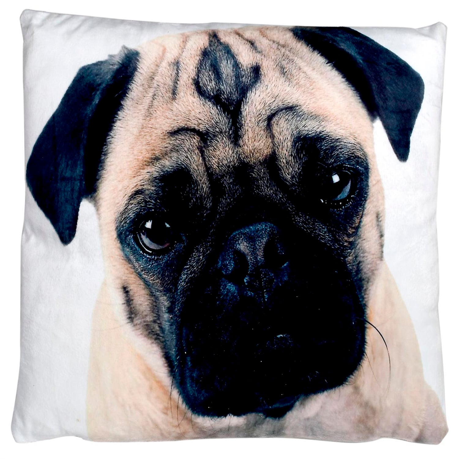FUNDA MALLORCA DECORATIVA COJIN PUG 45 X 45 CM MULTICOLOR - 1