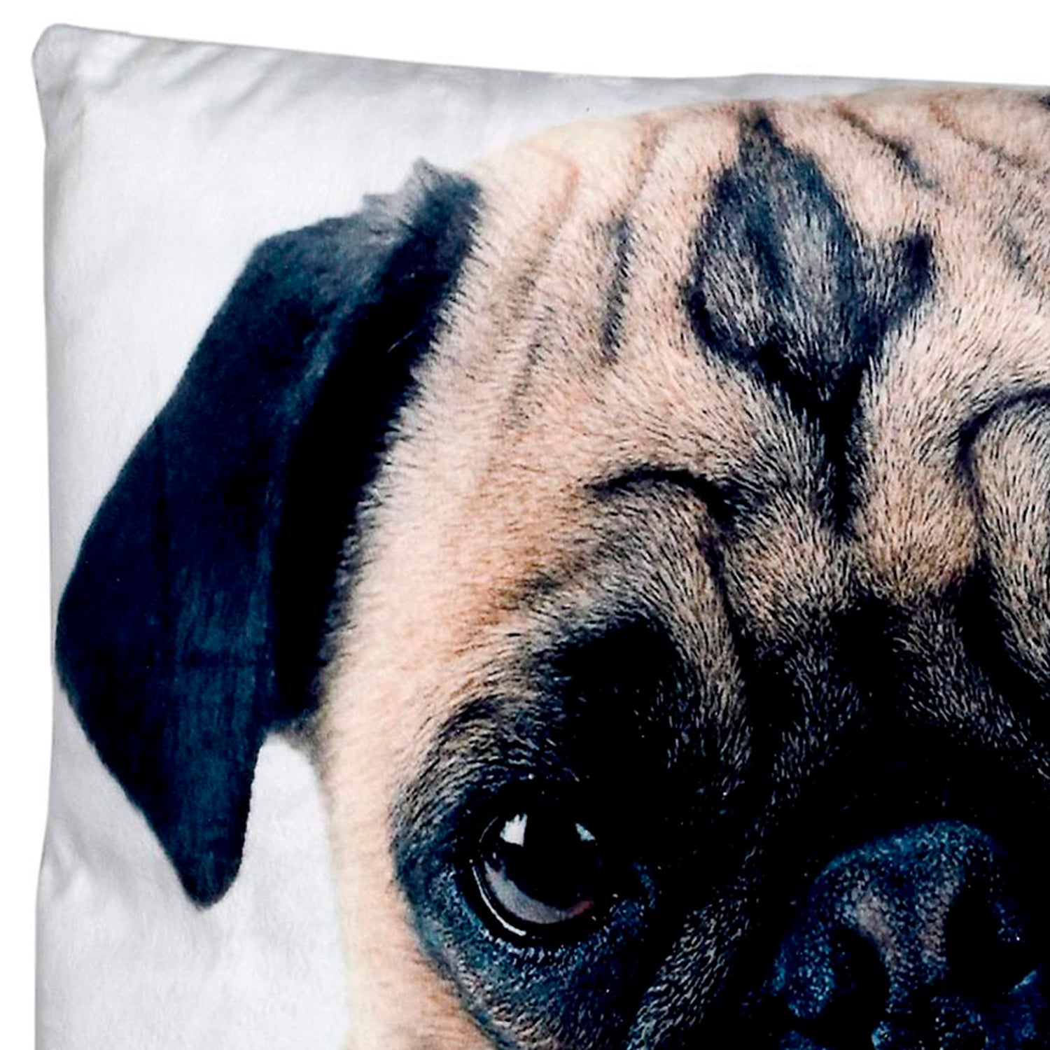 FUNDA MALLORCA DECORATIVA COJIN PUG 45 X 45 CM MULTICOLOR - 2