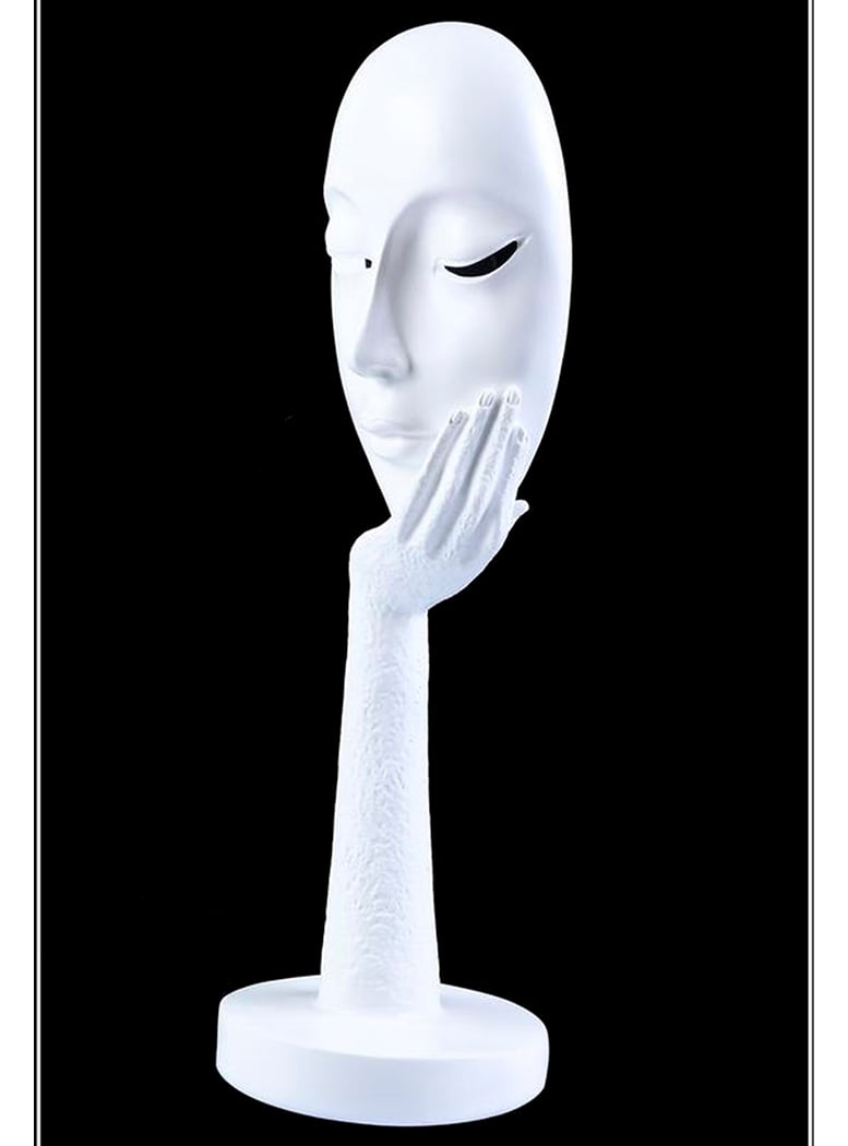 FIGURA DECORATIVA MASCARA BLANCA - 2