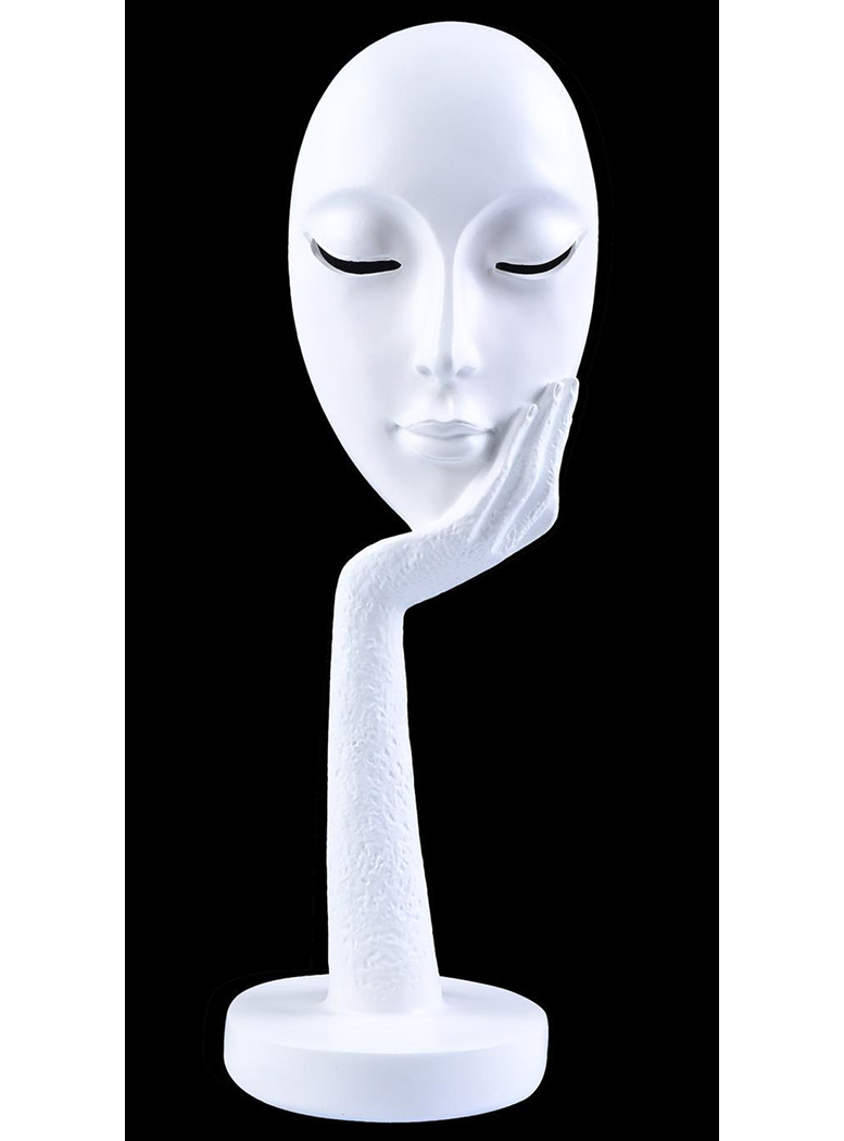FIGURA DECORATIVA MASCARA BLANCA - 3