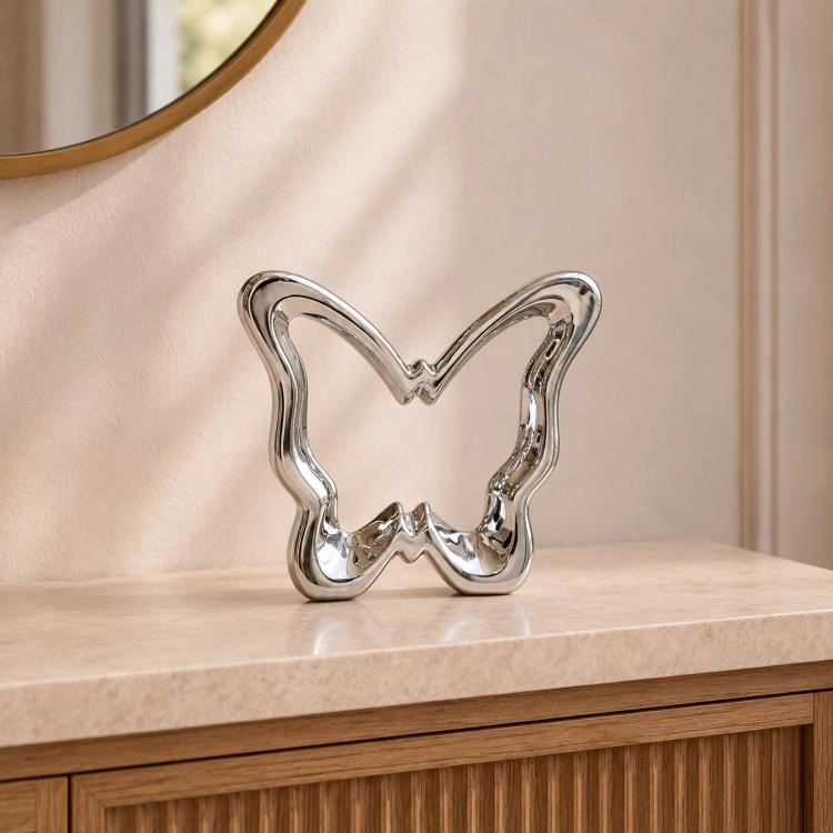 FIGURA DECORATIVA ABSTRACTA SILVER