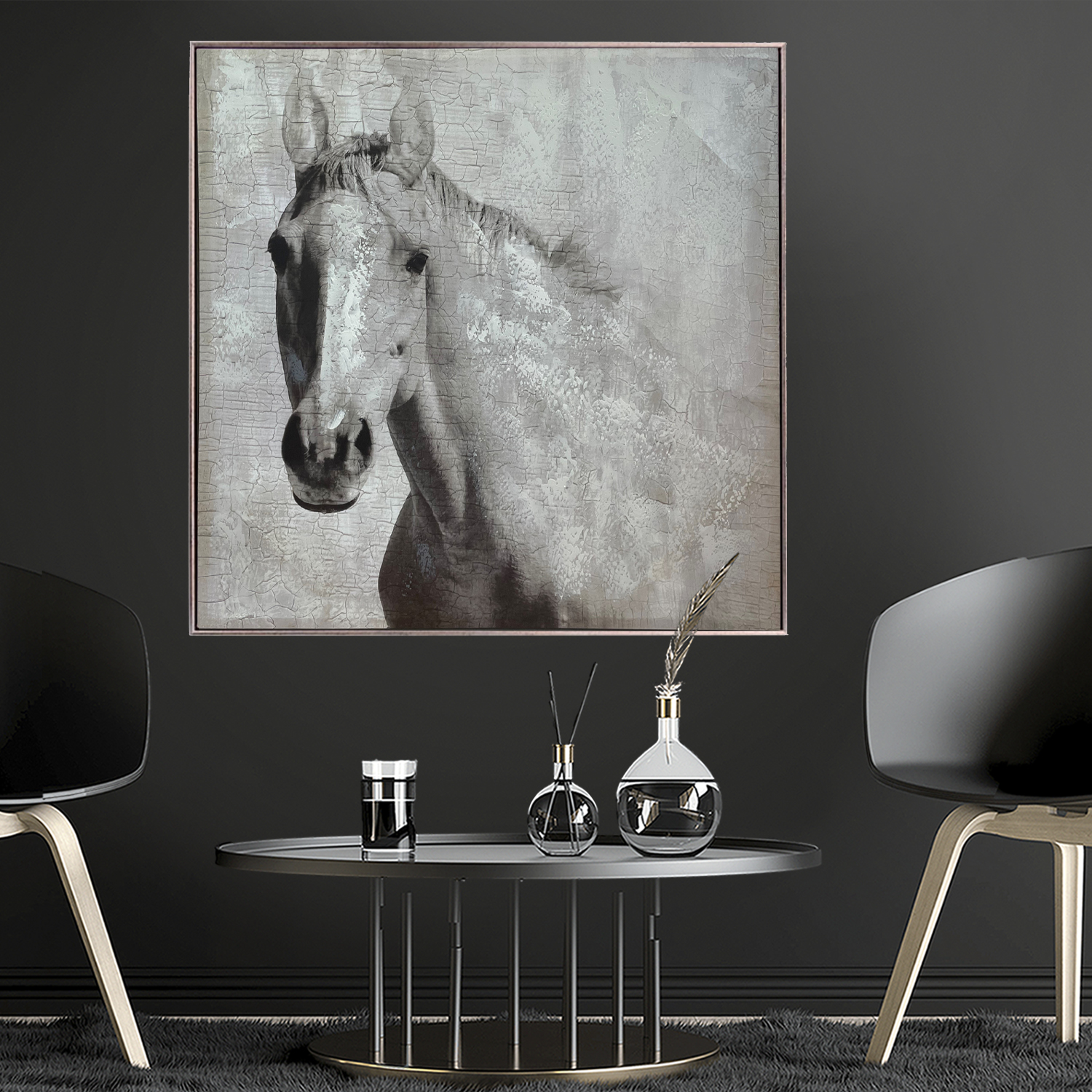 CUADRO DECORATIVO PEGASUS 83X83 - 3