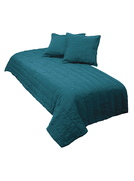 PIECERA MALLORCA VICTORIANA SUPERKING TURQUESA CON FUNDAS - 1