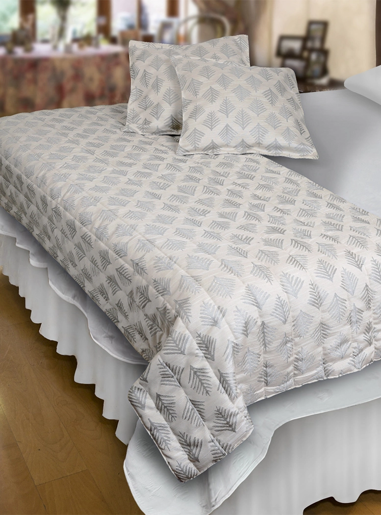 PIECERA MALLORCA ASPEN SUPERKING GRIS CON FUNDAS REVERSIBLE - 3