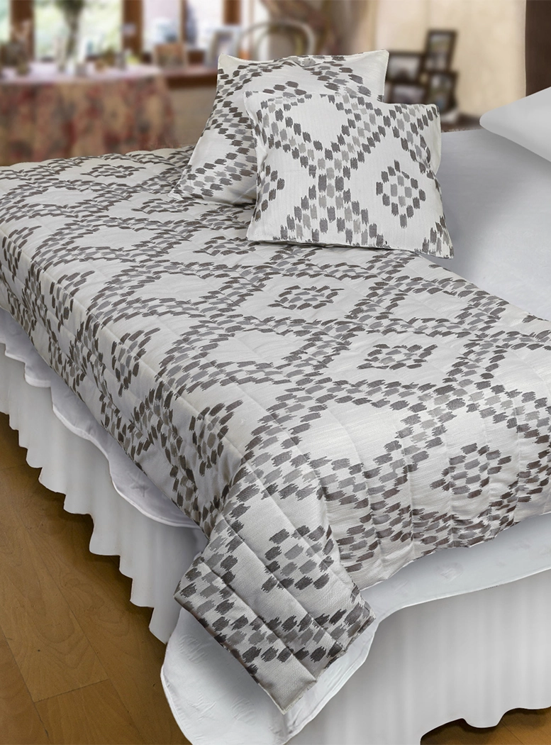 PIECERA MALLORCA BOSTON SUPERKING OCRE CON FUNDAS REVERSIBLE - 3