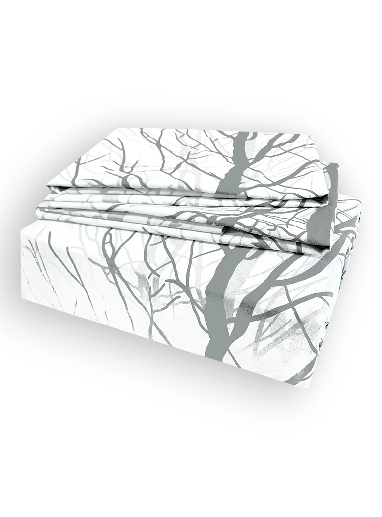 JUEGO DE SABANAS T144 2 PLAZAS FOREST GREY - 2
