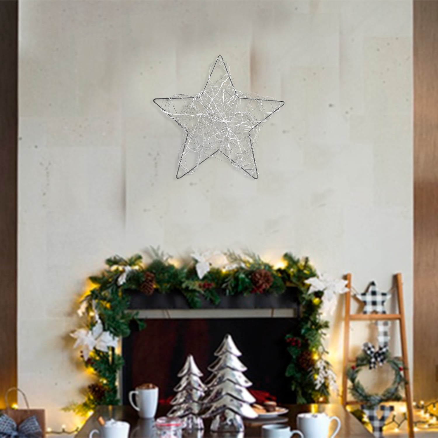 LUCES MALLORCA LED ESTRELLA LUMINOSA SILVER - 4