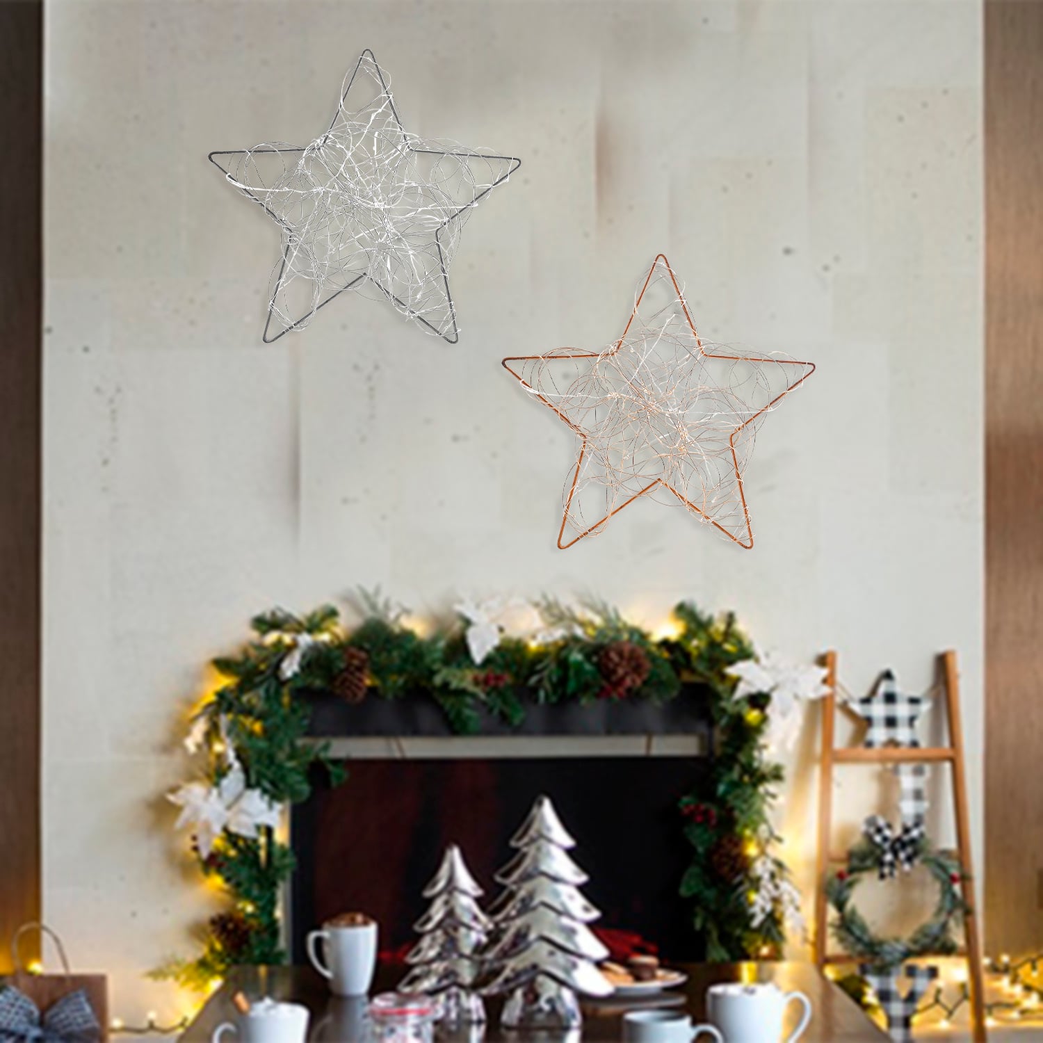 LUCES MALLORCA LED ESTRELLA LUMINOSA SILVER - 5