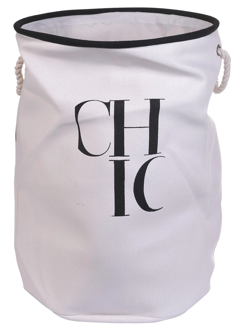 CESTA DECORATIVA PARA ROPA CHIC - 1
