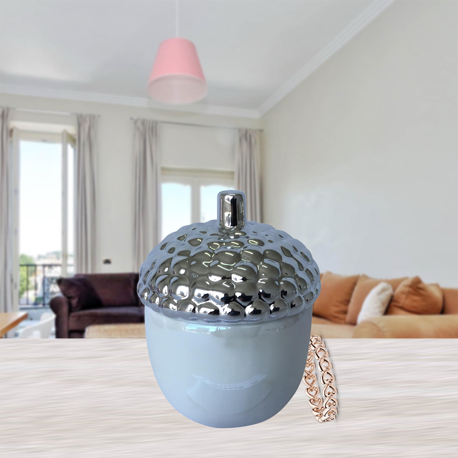 JOYERO DECORATIVO BELLOTA CON TAPA - 3