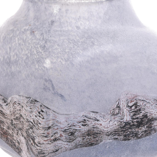 JARRÓN DECORATIVO SATURNO ANCHO GRIS | Gris_balmes - 1