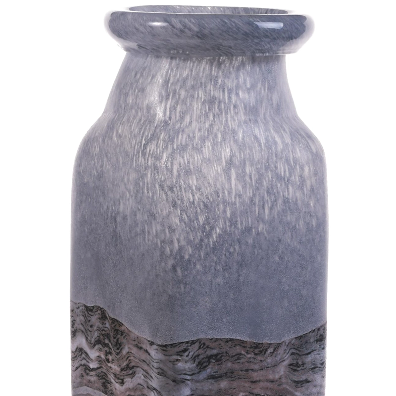 JARRÓN DECORATIVO SATURNO ALTO GRIS - 4