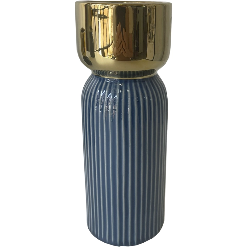 JARRON DECORATIVO BERNA ALTO AZUL - 1
