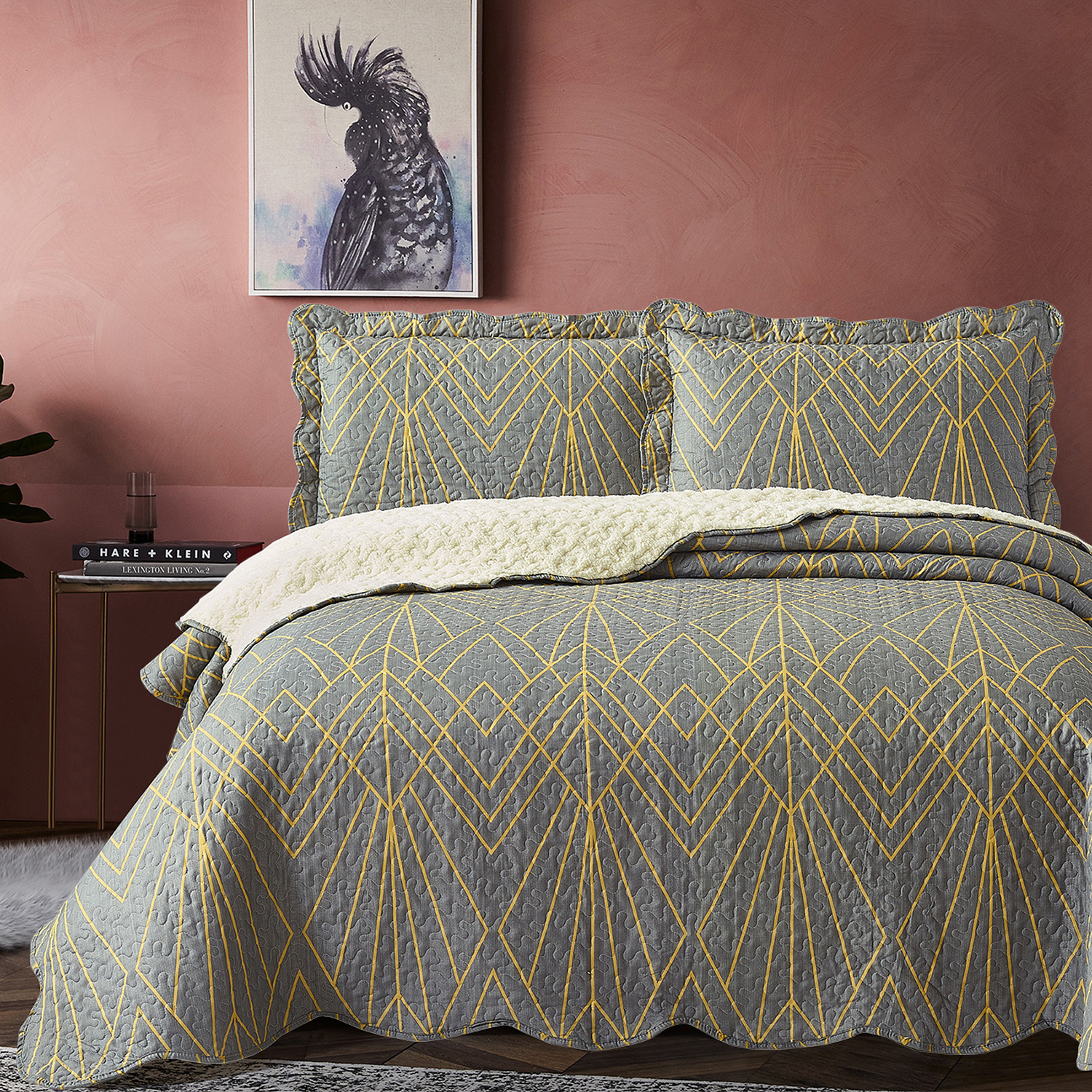 QUILT SHERPA ROMA KING ESTAMPADO - 5