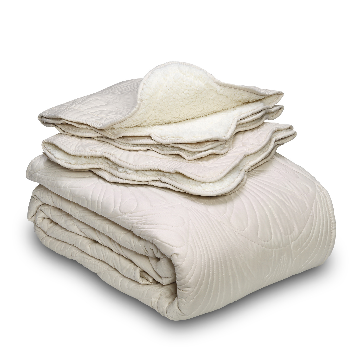 QUILT SHERPA PARIS LISO CRUDO 1,5 PLAZAS - 2