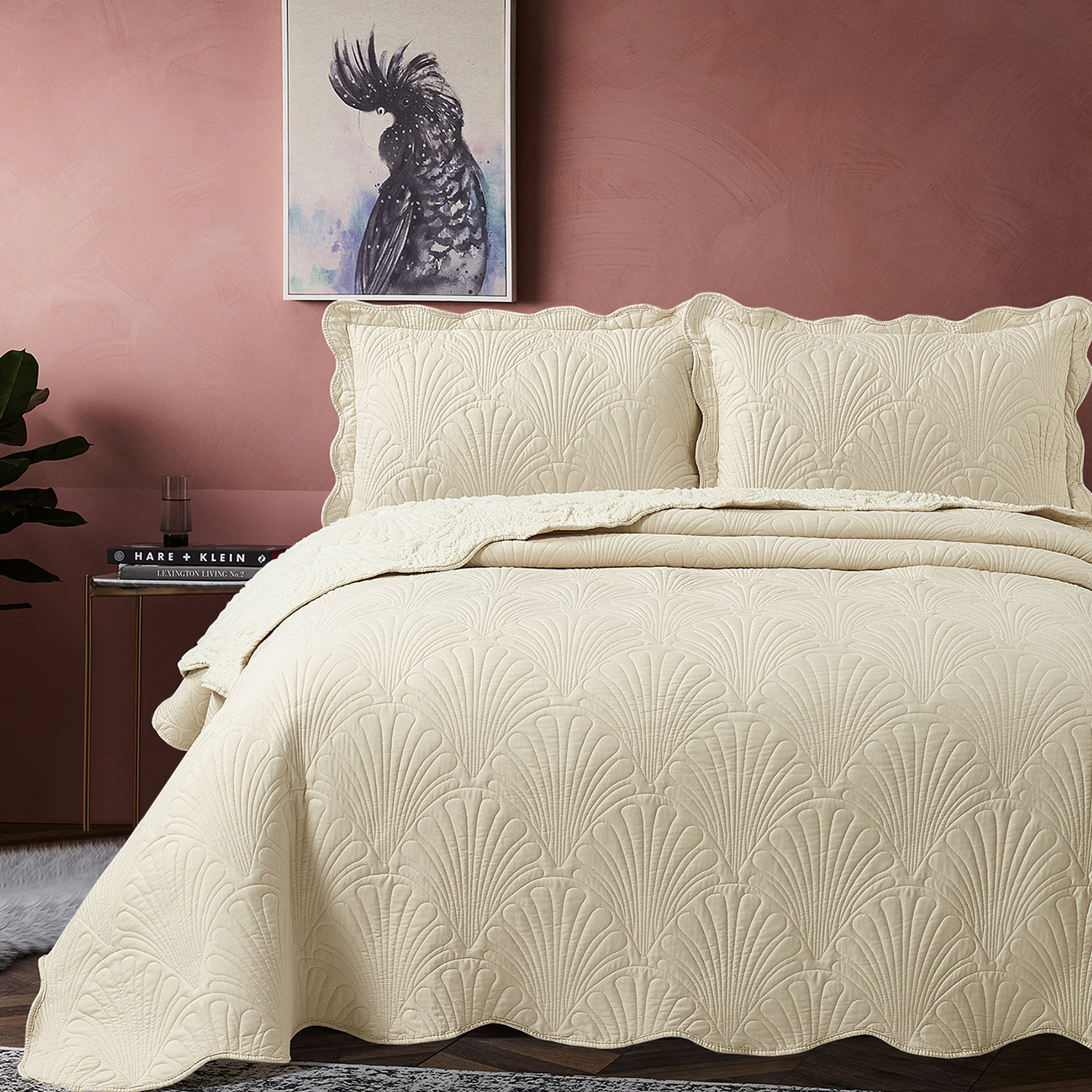 QUILT SHERPA PARIS LISO CRUDO 1,5 PLAZAS - 5