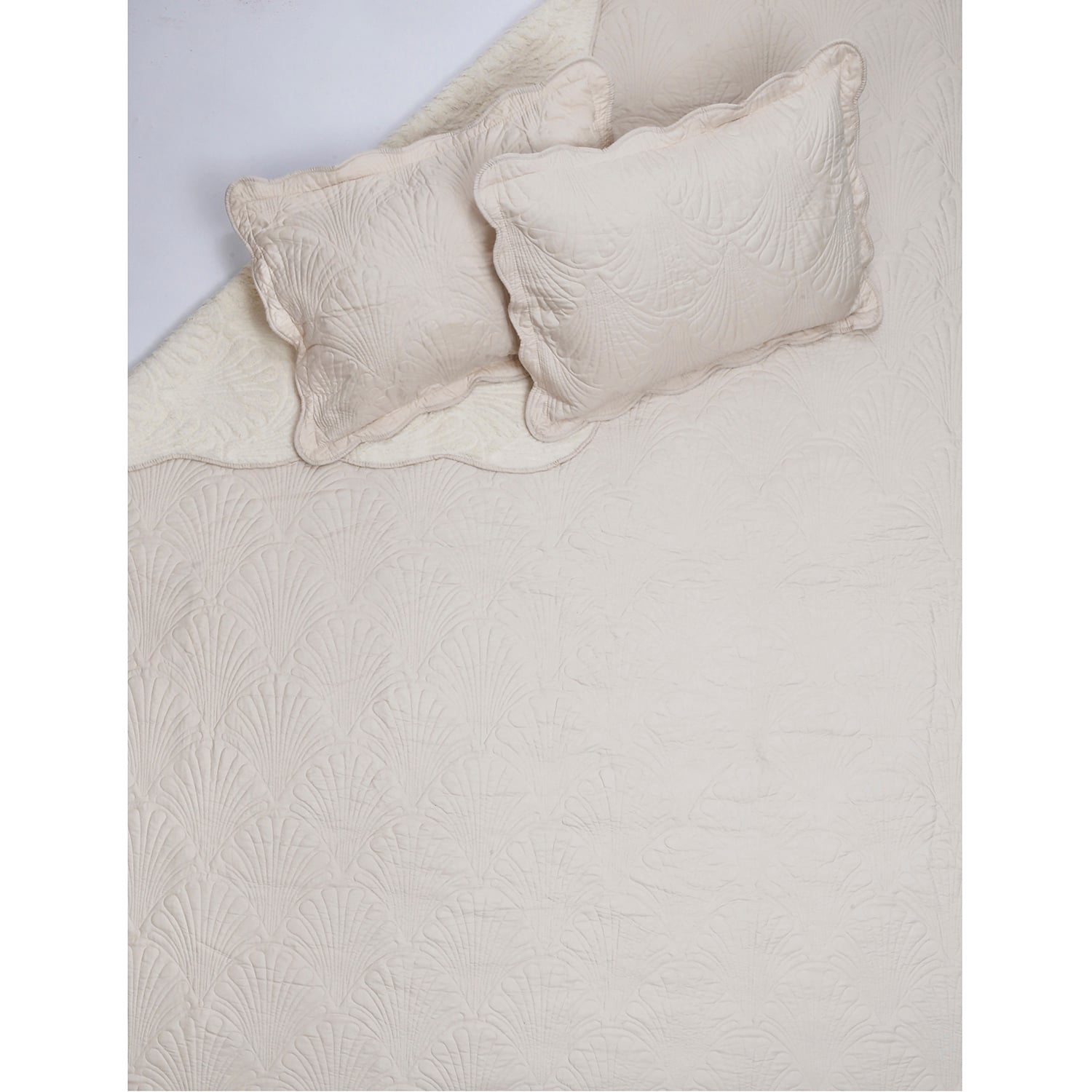 QUILT SHERPA PARIS LISO CRUDO 2 PLAZAS - 4