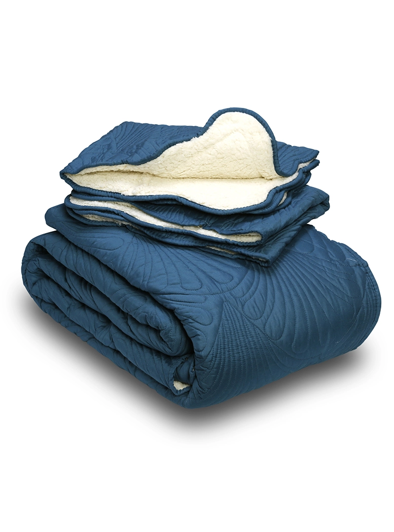 QUILT SHERPA PARIS LISO PETRÓLEO 1,5 PLAZAS - 2