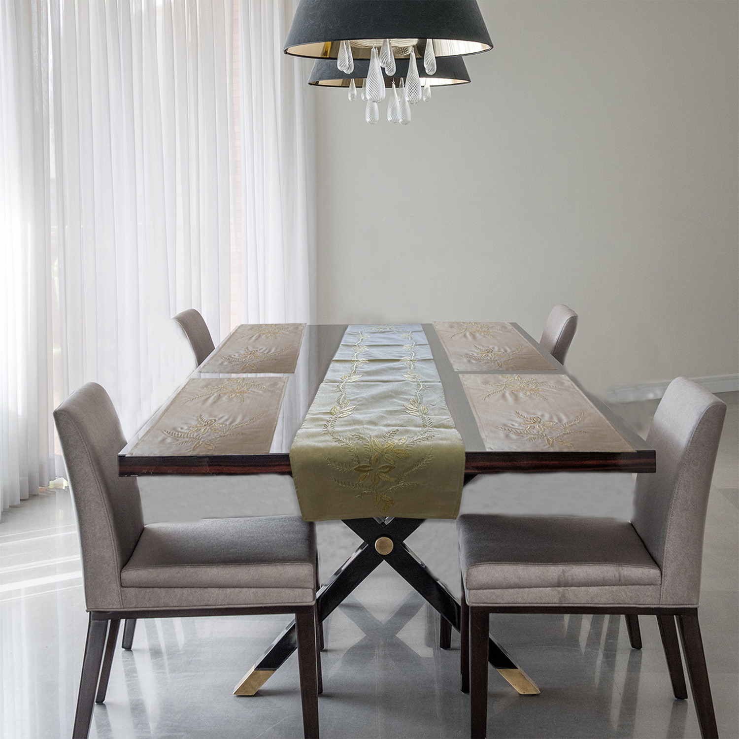 SET 4 INDIVIDUALES DE MESA MALLORCA PARIS DECORATIVO - 6
