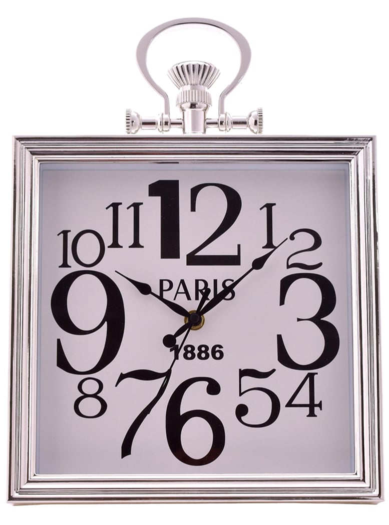 RELOJ MURAL DECORATIVO BASILEA SILVER - 1