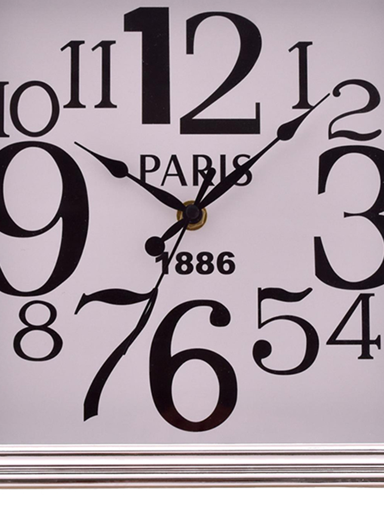 RELOJ MURAL DECORATIVO BASILEA SILVER - 2