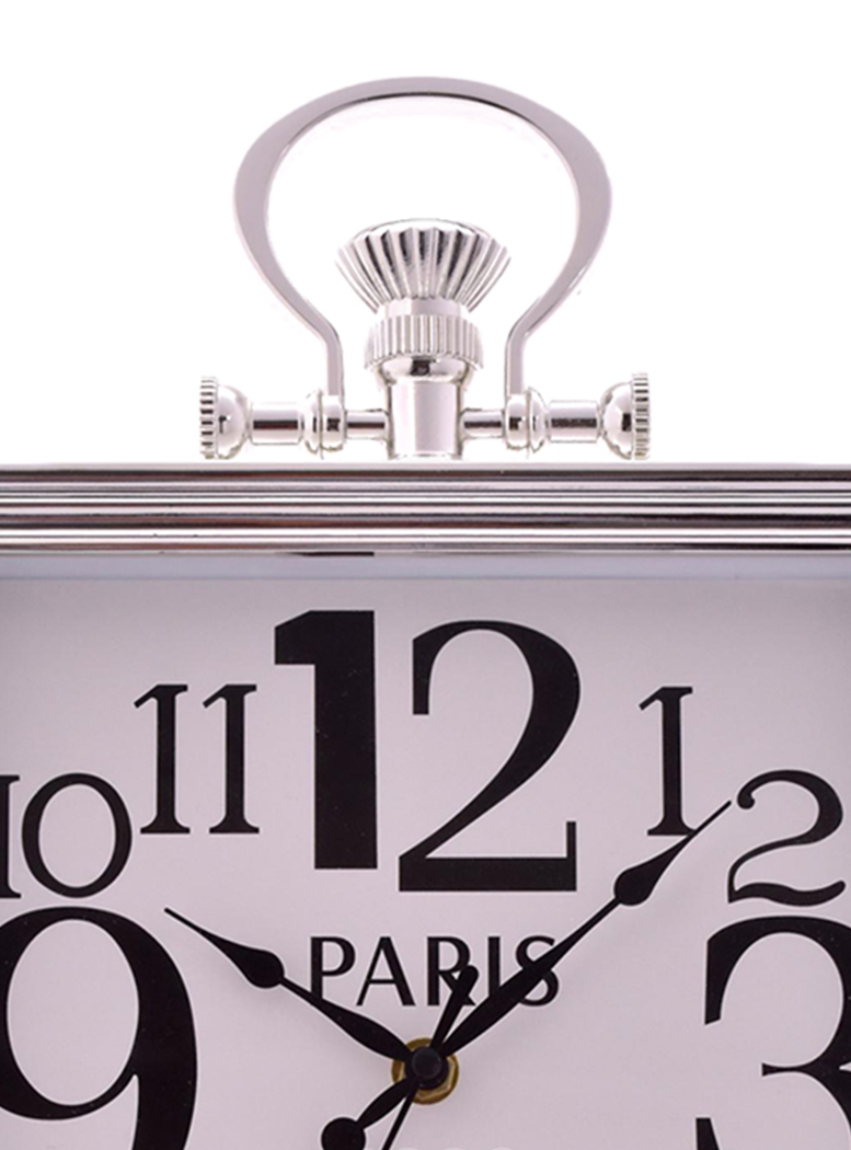 RELOJ MURAL DECORATIVO BASILEA SILVER - 3