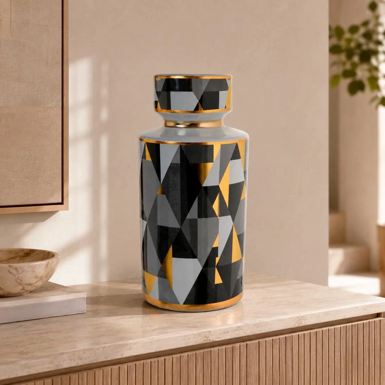 JARRON DECORATIVO NEO GRANDE | GRIS - 1