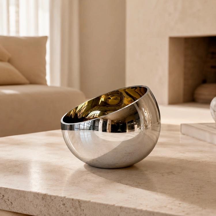 CENTRO DE MESA DECORATIVO CARDIFF GOLD MEDIANO | DORADO