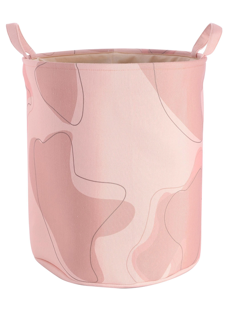 CESTA DECORATIVA PARA ROPA PINK - 1