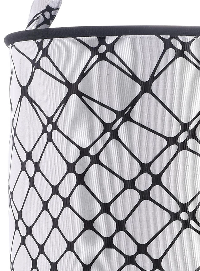 CESTA DECORATIVA PARA ROPA LINEAS BLACK - 2
