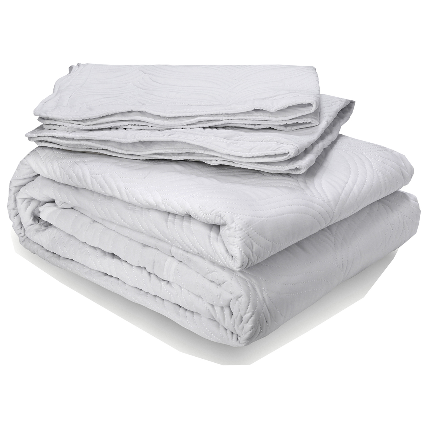 QUILT BORDADO BLANCO VERSAILLES LISO 1,5 PLAZAS - 2