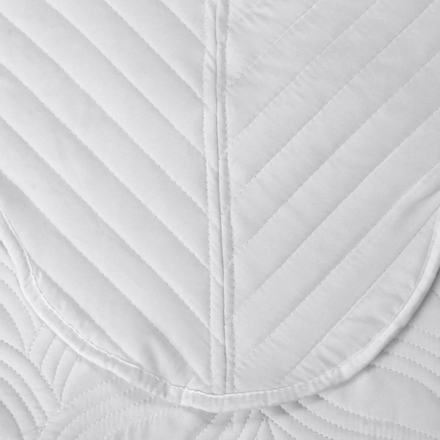 QUILT BORDADO BLANCO VERSAILLES LISO 1,5 PLAZAS - 3