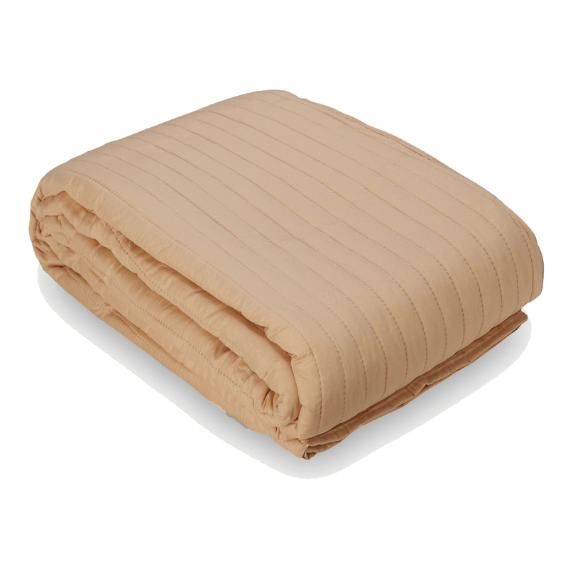 COBERTOR CALIFORNIA DAMASCO BICOLOR REVERSIBLE SIN FUNDAS 2 PLAZAS - 2
