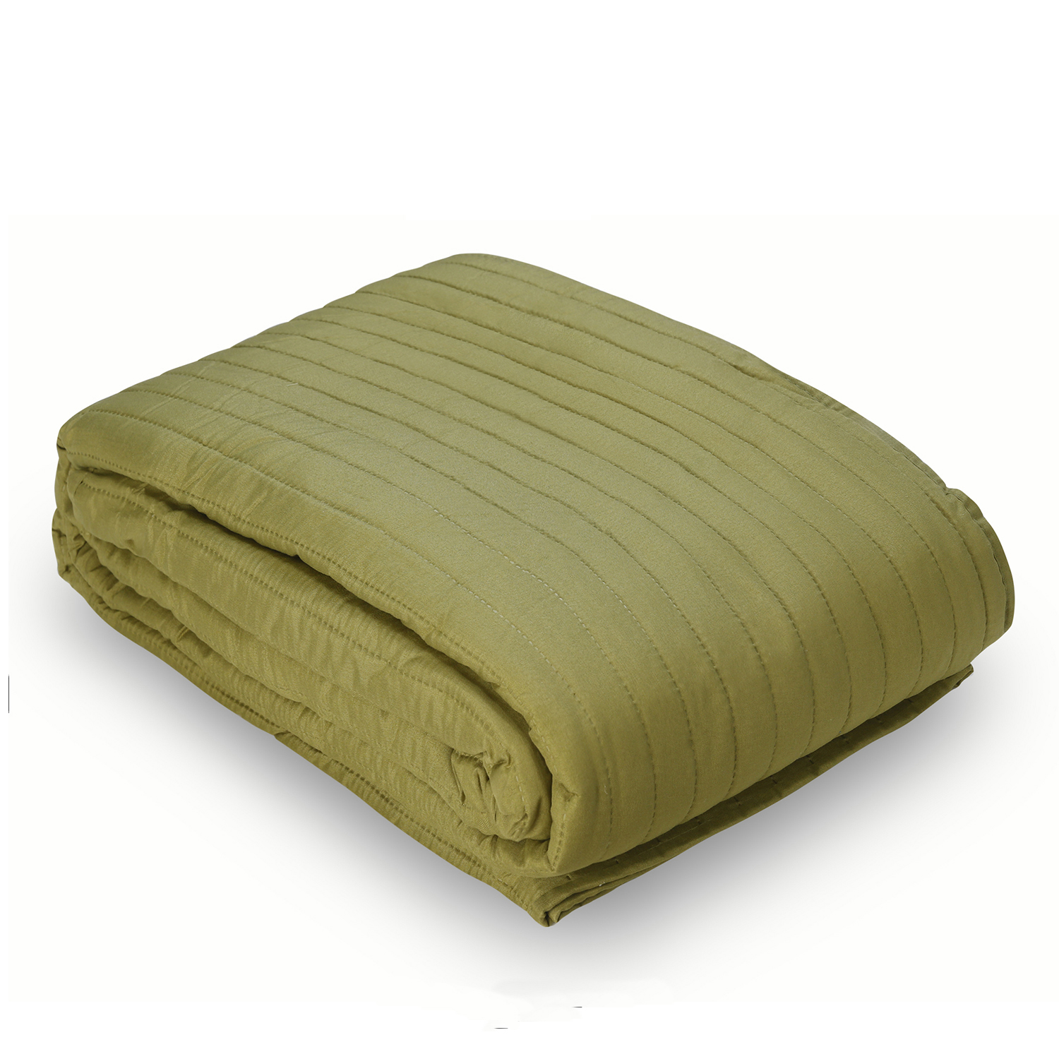 COBERTOR CALIFORNIA PISTACHO BICOLOR REVERSIBLE SIN FUNDAS 2 PLAZAS - 2
