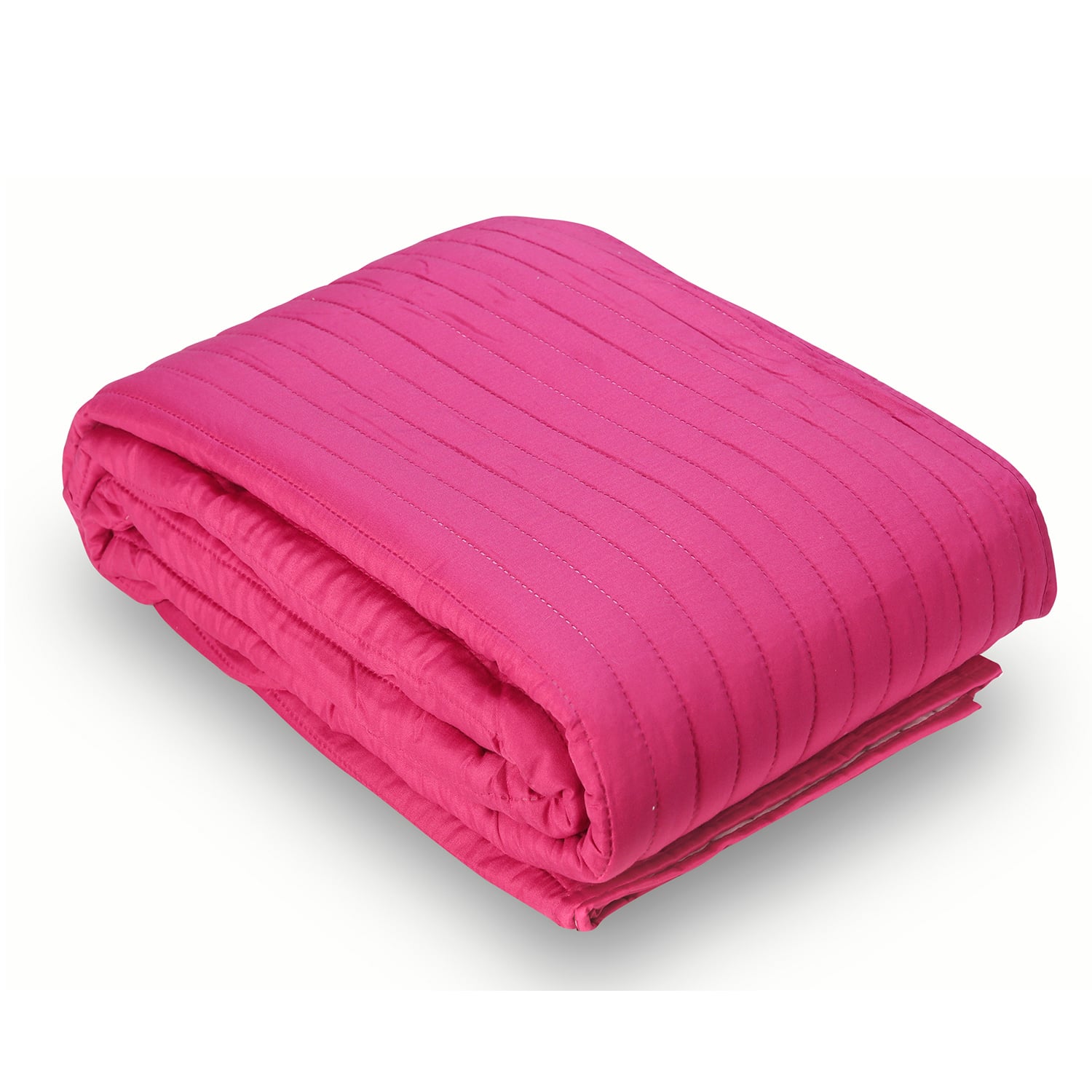 COBERTOR CALIFORNIA MAGENTA BICOLOR REVERSIBLE SIN FUNDAS 2 PLAZAS - 2