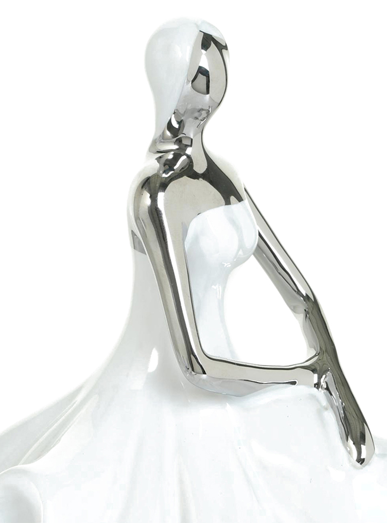 FIGURA DECORATIVA MUJER BERNA NOONS SILVER - 2