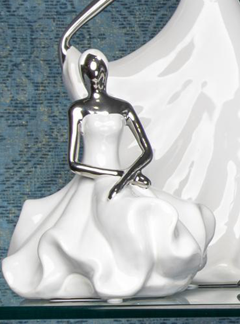FIGURA DECORATIVA MUJER BERNA NOONS SILVER - 4