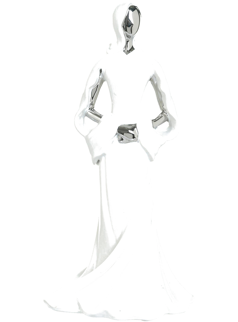 FIGURA DECORATIVA MUJER BERNA NIGHT SILVER