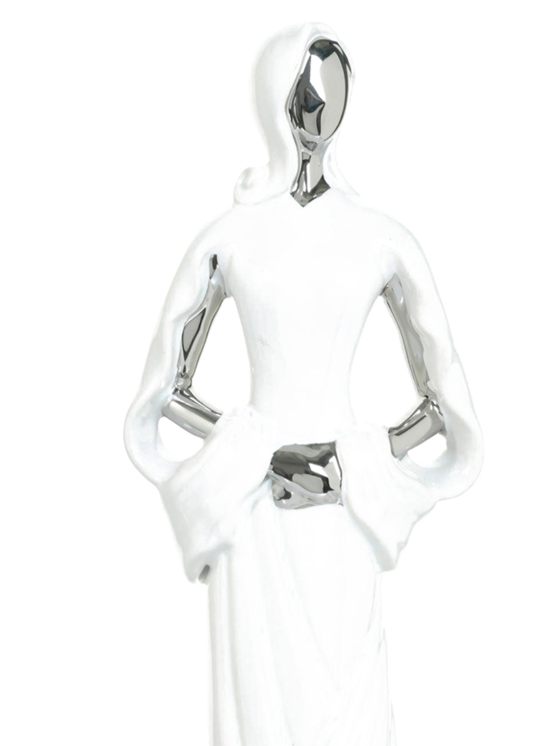 FIGURA DECORATIVA MUJER BERNA NIGHT SILVER - 2