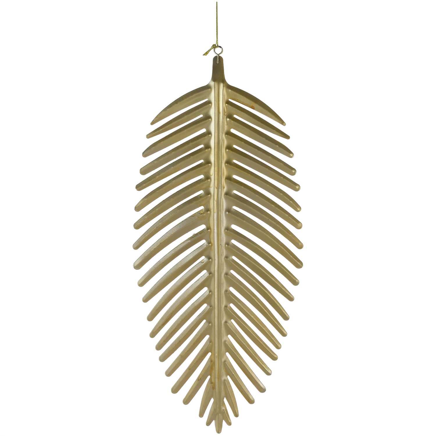 PLACA MURAL DECORATIVA HOJA ROYAL GOLD GRANDE | DORADO - 1