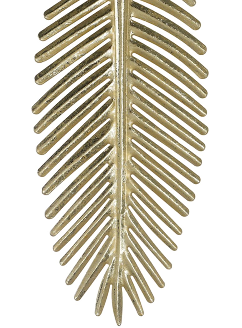 PLACA MURAL DECORATIVA HOJA ROYAL GOLD MEDIANA - 2
