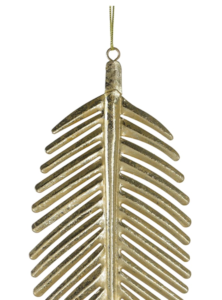 PLACA MURAL DECORATIVA HOJA ROYAL GOLD MEDIANA - 3