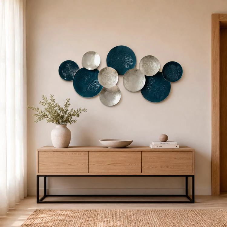 PLACA MURAL DECORATIVA LUNAS | MULTICOLOR - 1