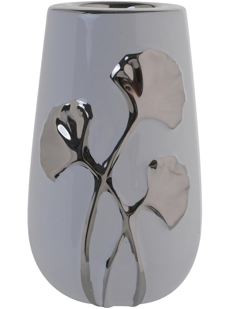PORTAVELA DECORATIVO GINGKO SILVER MEDIANO - 1