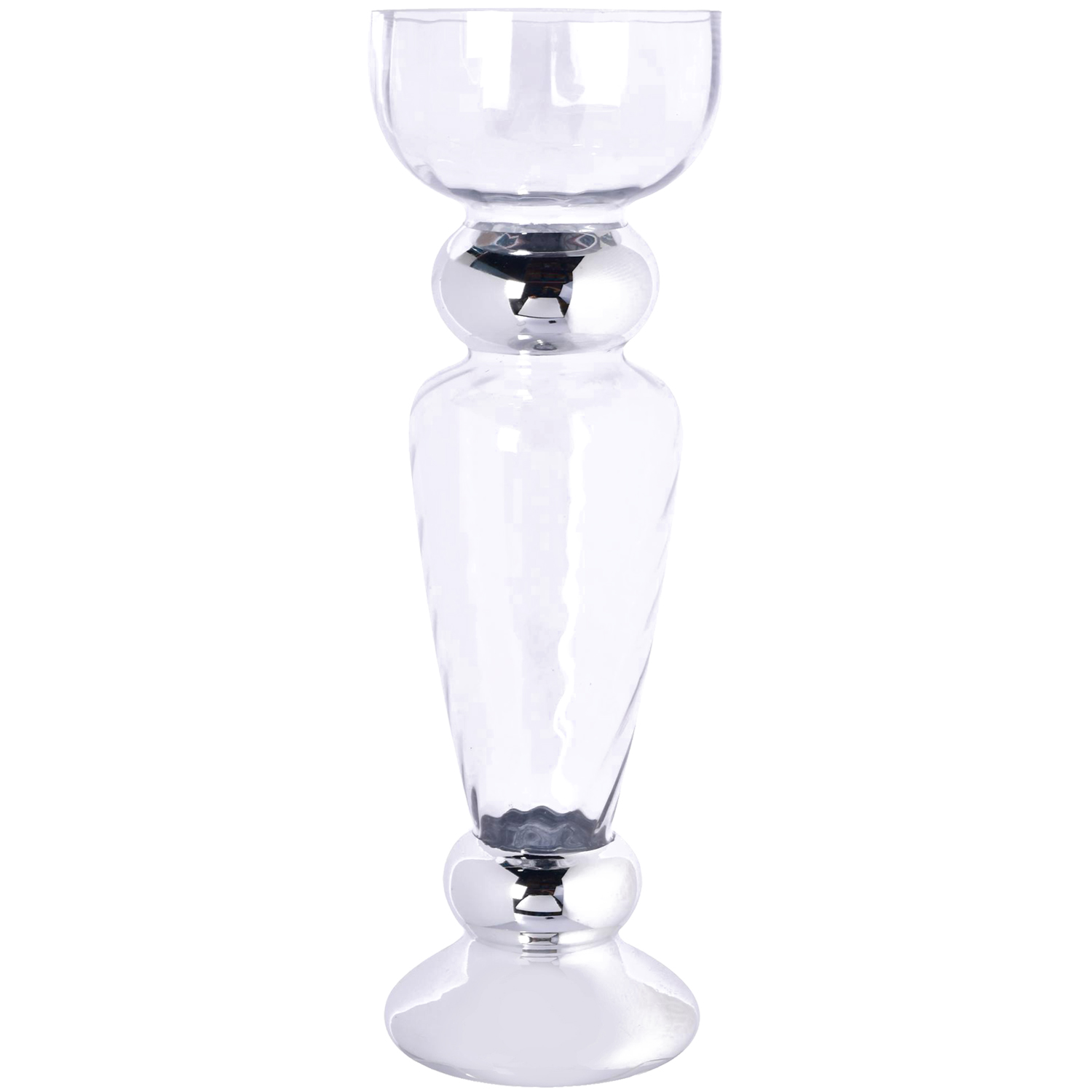 PORTAVELA DECORATIVO CLEMONT SILVER PLUS | AGUA - 1